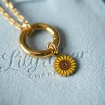 Sunflower Necklace Charm